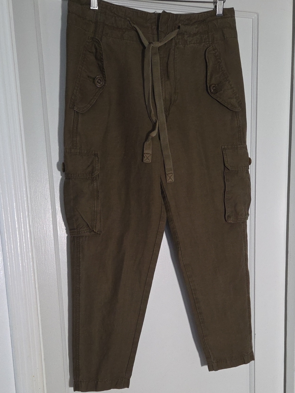 Vince  Cargo Drawstring Pants - Olive Brown